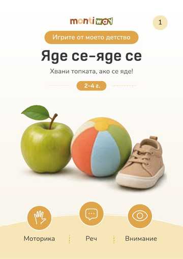 Лицето на карта 1 „Яде се – яде се“ от „Игрите от моето детство“